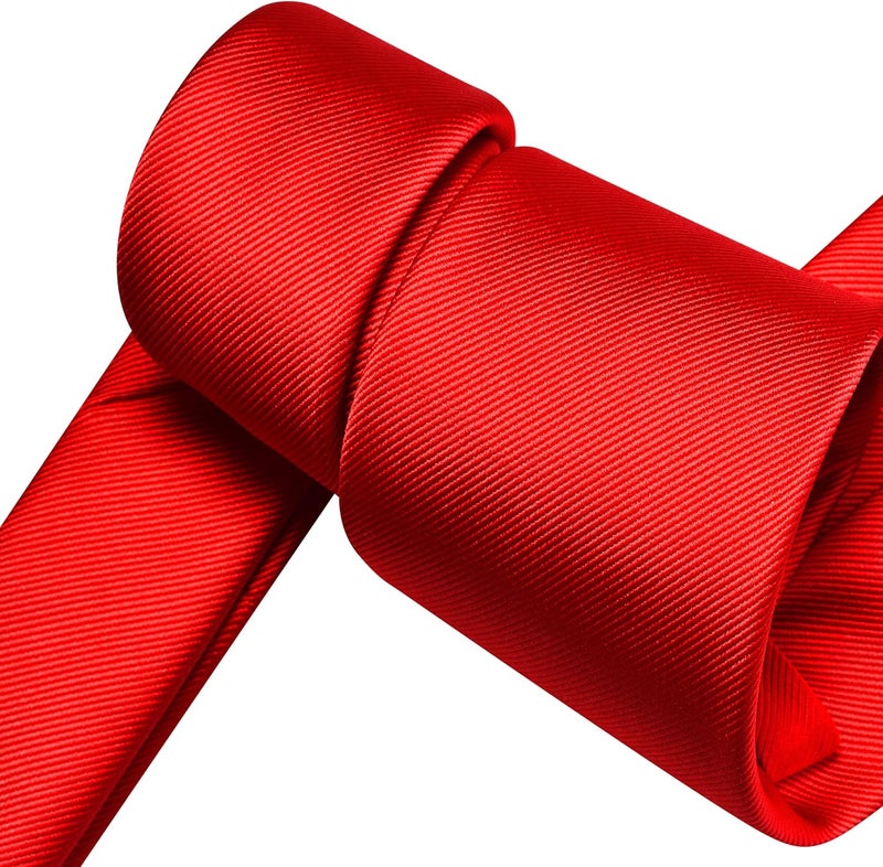 Branduce 63'' XL Tie Mens Extra Long Solid Woven Necktie for Men Big and Tall + Gift Box - Image 4